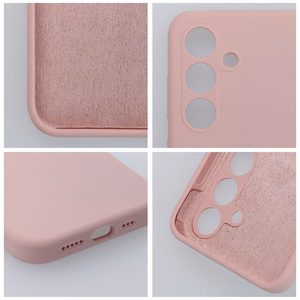 Silikoninis 2mm dėklas telefonui SAMSUNG A05S smėlio rožinis