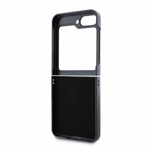 Чехол GUESS для Samsung Z Flip 6 GUHCZF64GMGGR (PU 4G Leather Metal Logo) чёрный