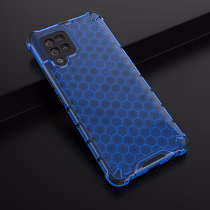 Honeycomb dėklas šarvuotas su TPU buferiu Samsung Galaxy A42 5G mėlynas