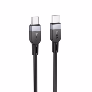 Силиконовый кабель USB-C — USB-C Hoco 3A 60W 3 м X109 чёрный