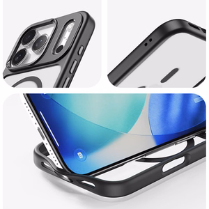 Чехол Rock Guard Lens Protection Series Magnetic для iPhone 17 Air прозрачно-чёрный