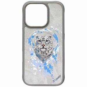 Nimmy Pantera magnetinis dėklas telefonui iPhone 16 Pro Max - pilkas