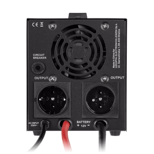Rebel POWER-500-LFP4 backup power supply, pure sine wave inverter with charging, 12 V / 230 V, 500 VA / 300 W