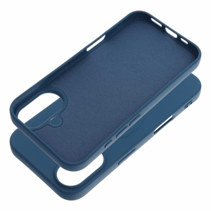 Case for iPhone 16 Silicone Mag Cover compatible with MagSafe (big hole) blue