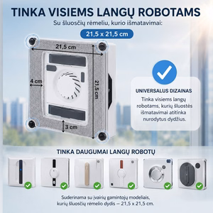 Spare square microfiber cloth for window cleaning robots 5 pcs
