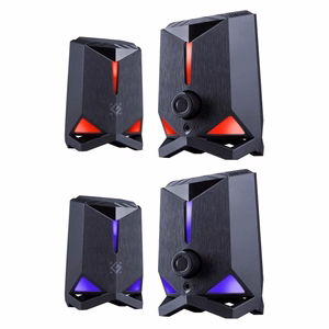 Компьютерные колонки Rocket 2.0 6W LED USB чёрные