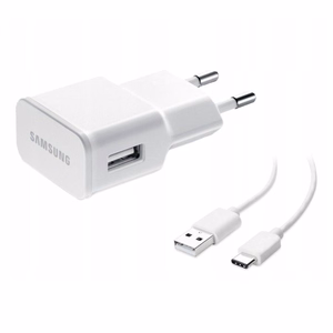 Įkroviklis Samsung TA200NWE baltas 15W (su pakuote) + Type-C laidas (100% originalus)