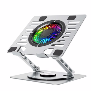 Wozinsky WDCX-X16-AS CoolBase RGB 360° Охлаждающая Подставка для Ноутбука и Планшета - Серебристый