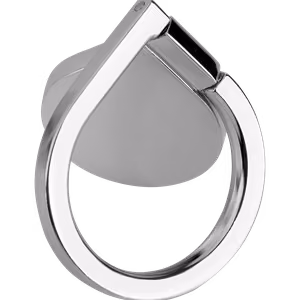 Universal ring phone holder, silver