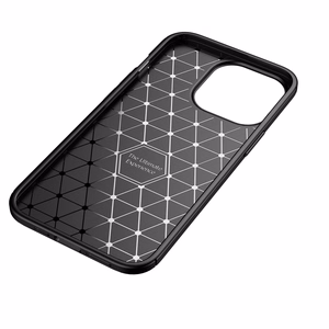 Чехол для iPhone 12 PRO MAX Carbon Premium чёрный