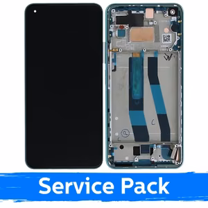 LCD дисплей совместим с Xiaomi Mi 11 Lite 4G (Lite 5G / Lite 5G NE) с рамкой / мятно-зелёный / (Service Pack)