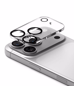 Ringke Camera Full Cover apsauginis grūdintas stiklas kamerai, 2 vnt. komplektas, skirtas iPhone 18 Pro Max, juodas