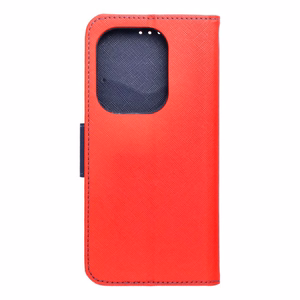 Dėklas telefonui FANCY XIAOMI Redmi Note 13 Pro 4G - raudonas / mėlynas
