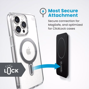Speck Everywhere Mount + ClickLock magnetinis telefono laikiklis, suderinamas su MagSafe, „Black / Slate Grey“ spalvos