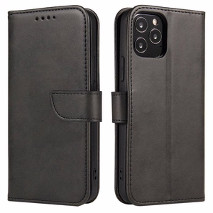 Magnet Case элегантный чехол с откидной крышкой и функцией подставки для Motorola Moto G Stylus 2022 чёрный