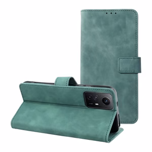 TENDER knygos dėklas telefonui XIAOMI Redmi Note 12S žalias