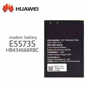Baterija Huawei HB434666RBC, skirta modemui, 1500mAh E5573/E5575/E5576/E5776/E5577 (suderinama su HB434666RAW)
