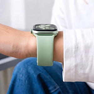 Tech-Protect silikoninis dirželis Apple Watch 40/41/42 mm laikrodžiui, šviesiai žalias