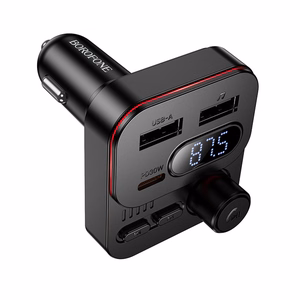 Borofone Transmitter FM BC61 Ocean MP3, Bluetooth - 2xUSB + Type C - PD 45W black