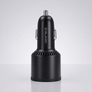 Blavec Car charger BS-06D-C Trip - USB + 2xType C - QC 3.0 18W PD 65W with Type C to Type C (CCBS06DCQ-U2CB) black