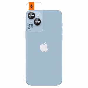Spigen Glas.tR EZ Fit Optik Kameros apsauginis stiklas iPhone 14 / Plus / 15 / Plus - juodas 2 vnt