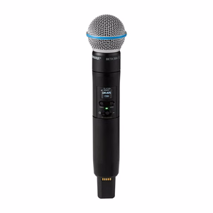 Shure SLXD24D+E/B58-G65 – dual digital wireless system with two handheld Beta 58A microphones, 470–606 MHz