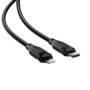 USB laidas Acefast C16-01 USB-C į Lightning 1.2m juodas
