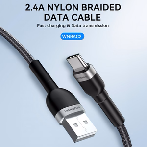 Wozinsky WNBAC2 USB-A / USB-C kabelis 2.4A 2m - juodas
