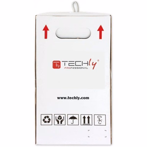 Techly ITP8-RIS-0305LO F/UTP laidas Cat.5E CCA 305 m, standus, lauko, juodas