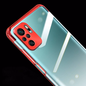 Clear Color Case Gel TPU elektroplokštės rėmo dangtelis Xiaomi Redmi Note 10 5G / Poco M3 Pro mėlynas