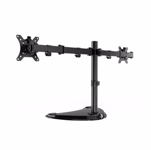 Gembird MS-D2ST-02 monitoriaus stalo stovas (pasukamas, pakreipiamas, pasukamas), 13–32 colių, juodas