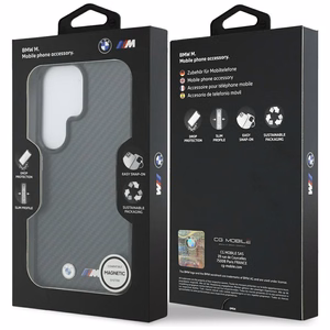 BMW M Kevlar Logo чехол MagSafe для Samsung Galaxy S26 Ultra чёрный