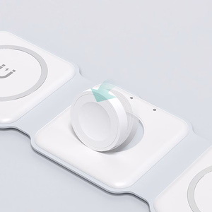 Dudao A11N 15W 3in1 indukcinis įkroviklis - baltas + USB-C / USB-C kabelis