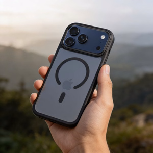 Чехол для iPhone 17 Pro / 18 Pro (низкий край камеры) Forcell F-Protect Smoke Hybrid Premium совместимый с MagSafe черный