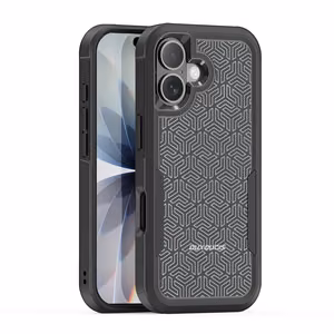 Dux Ducis Shld case Apple iPhone 17 black (Triangle Pattern)