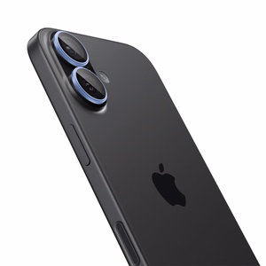 Spigen Optik Pro GLAS.TR ”EZ FIT” Camera Cover 2-pack for iPhone 16 / 16 Plus / 17 - Blue