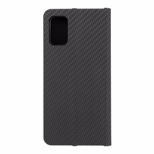 Чехол-книжка для Samsung A41 Luna Book Carbon чёрный