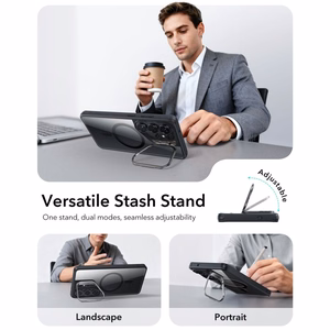ESR Classic Hybrid Kickstand MagSafe Чехол для Samsung Galaxy S26 Ultra прозрачно-чёрный