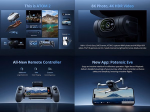 Potensic ATOM 2 dronas su 4K kamera, standartinis komplektas