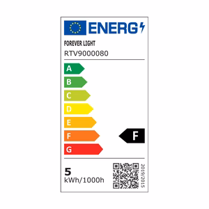 Forever Light LED lemputė RGB E14 G45 5W 500lm 4000K, F klasė