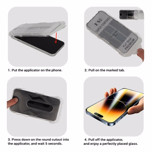 Tempered Glass Full Glue Easy-Stick Box for IPHONE XS MAX BLACK