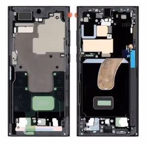 Samsung S918 S23 Ultra middle housing phantom black original (service pack)