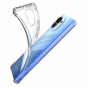 Wozinsky Anti Shock patvarus dėklas su karinės klasės apsauga Xiaomi Mi 11, skaidrus