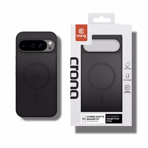 Чехол Crong Hybrid Matte Magnetic MagSafe для Google Pixel 9 Pro, чёрный