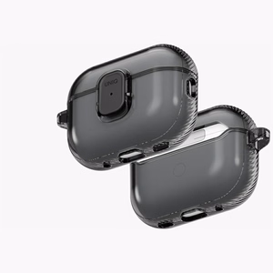 Uniq Glase Pro Case for AirPods Pro 3 Lock Case - Transparent Black