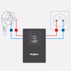 Rebel POWER-800 wall-mounted emergency power supply, pure sine wave inverter with charging, 12 V / 230 V, 800 VA / 500 W