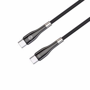 Forever Sleek кабель USB-C - USB-C 1,0 m 60W чёрный