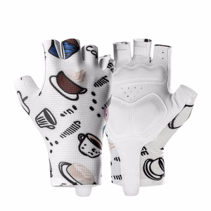 Rockbros S389 Women's Short Shock Absorbing Cycling Gloves L - White