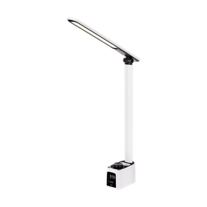 Desk lamp with clock