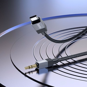 Audio adapteris Hoco (UPA32B) USB-C į 3,5mm(p) juodas (1M)